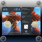 ANDORRA 2 EURO 2018 (Andorran Constitution) UNC